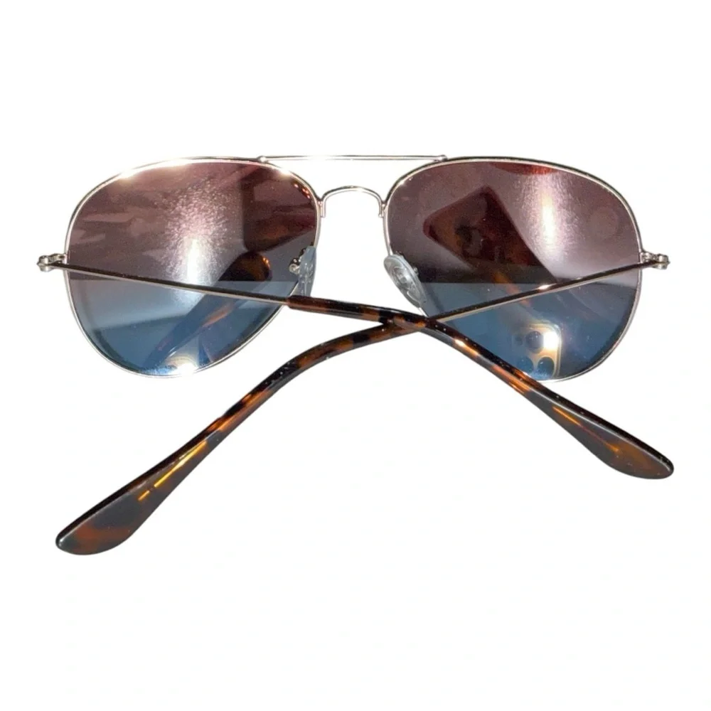 Pink and Blue Aviator Sunglasses - Picture 4 of 6